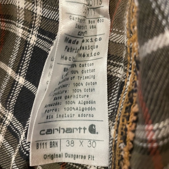 Carhartt flannel lined pants 38x30 - Picture 3 of 6
